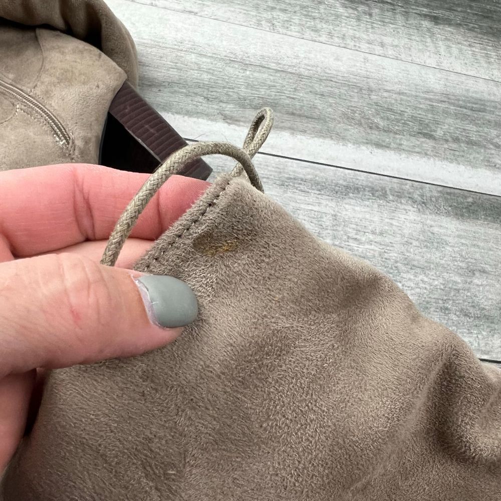 Qupid over the knee faux suede boots heels - Picture 8 of 10